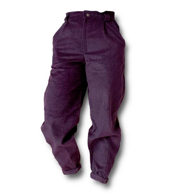 Odfotený produkt Menčestrové nohavice s vysokým pásom Love Colors