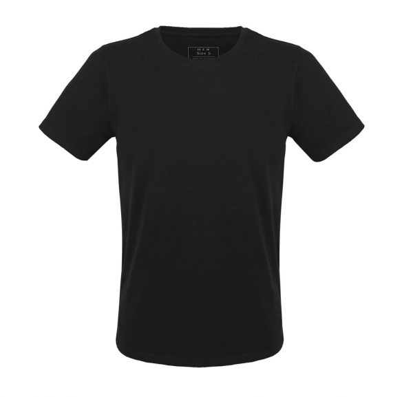 Čierne tričko pre mužov z organickej bavlny