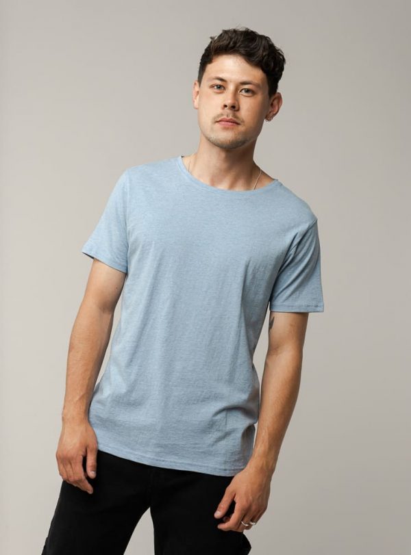 Svetlomodré klasické tričko pre mužov objednáte online na SLOVFLOW