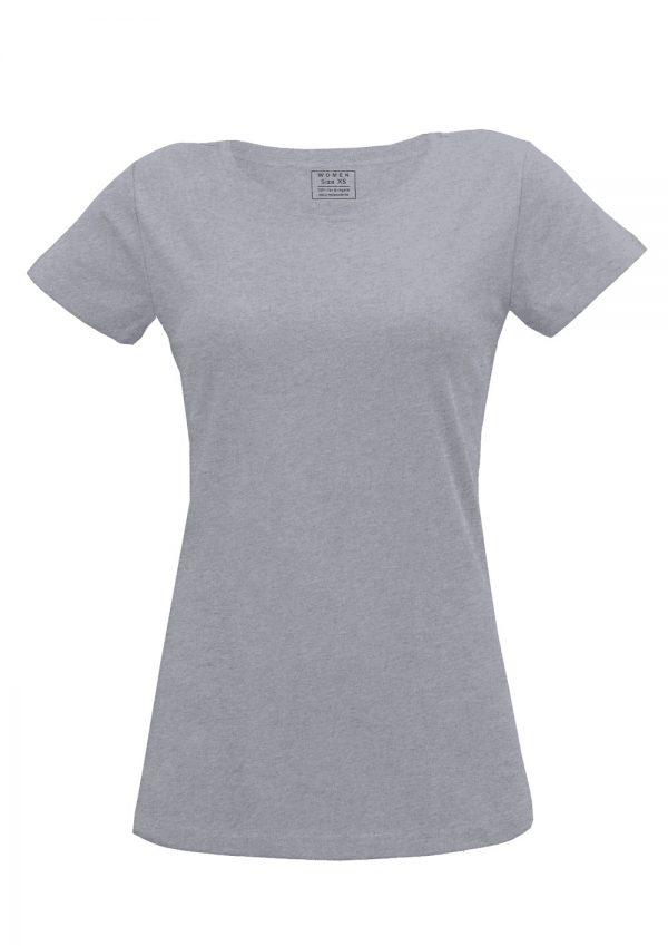 Sivé tričko s krátkymi rukávmi z organickej bavlny od značky Melawear