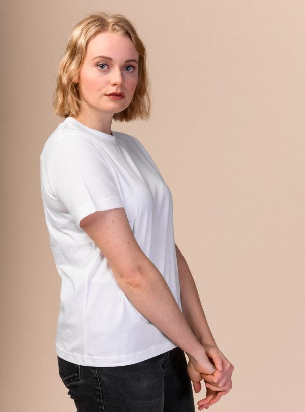 Biele tričko pre ženy z certifikovanej bavlny objednáte online na SLOVFLOW