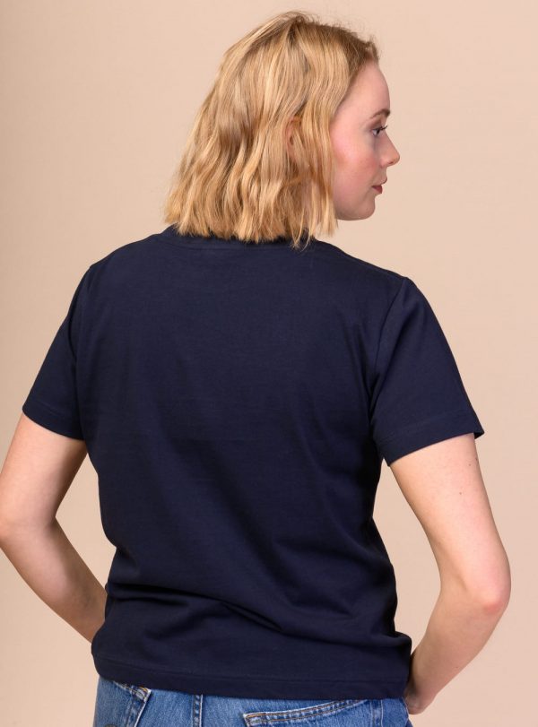 Modré tričko z organickej bavlny pre ženy od Melawear