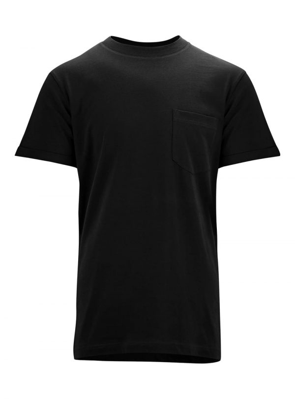 Čierne tričko s krátkymi rukávmi od Melawear