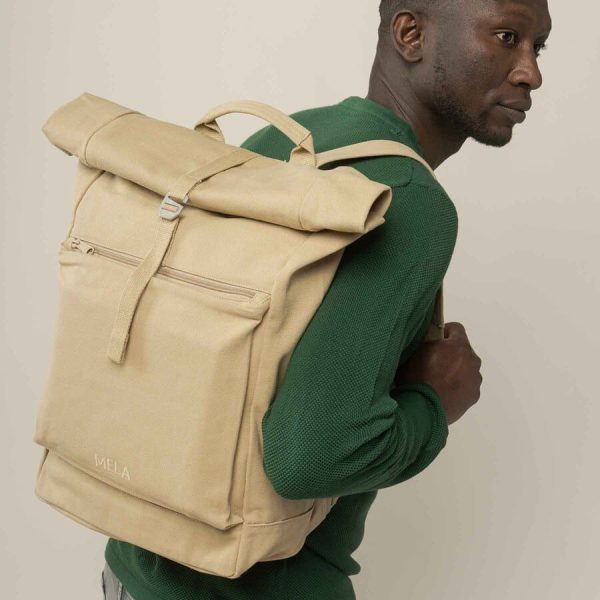 Béžový ruksak Melawear pre mužov