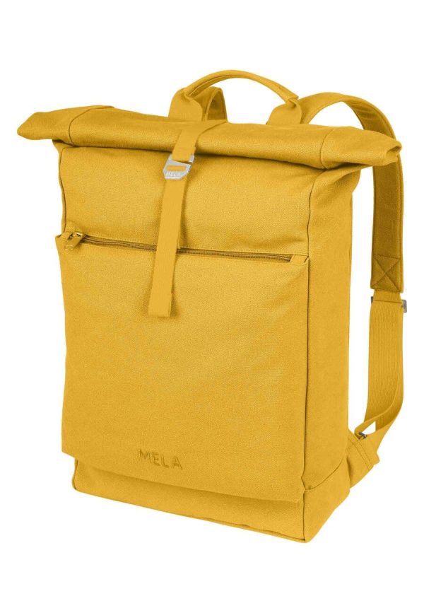 Žltý rolovací ruksak od udržateľnej značky Melawear objednáte online na SLOVFLOW